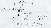 Výpočet délky laděného výfukového potrubí LVP.